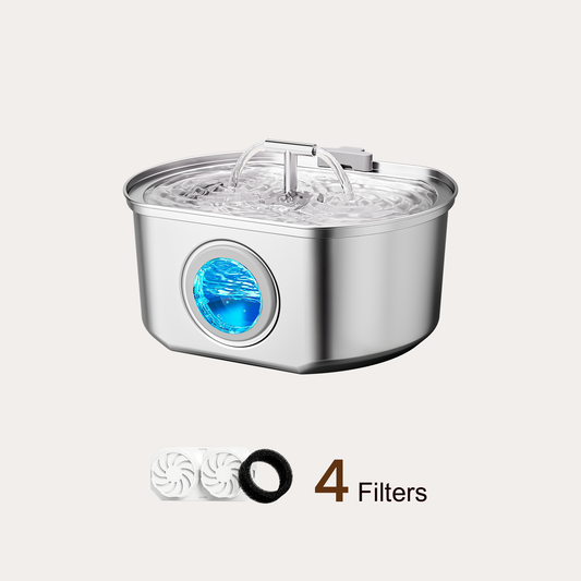 Oval Duo Cat Fountain + 4 Filters, 108oz