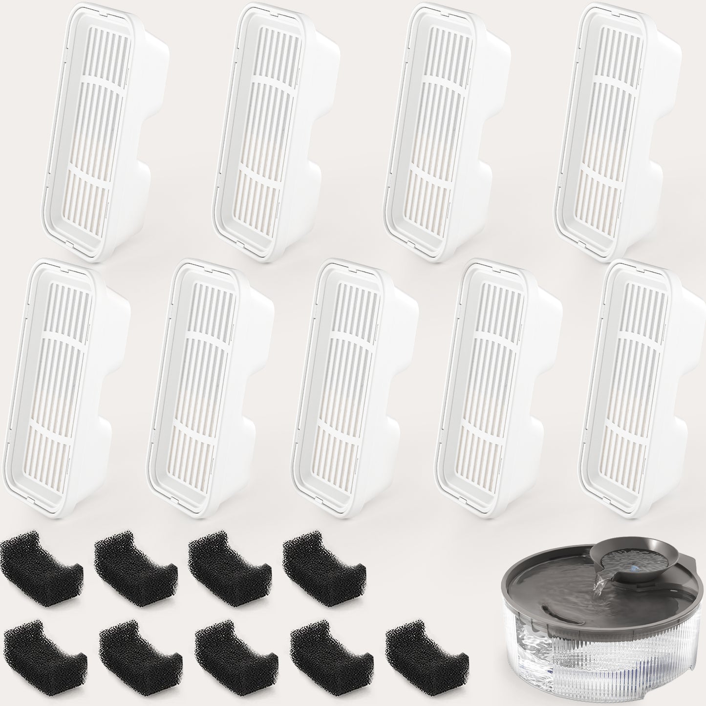 9+9 REPLACEMENT FILTER FOR DOG FOUNTAIN