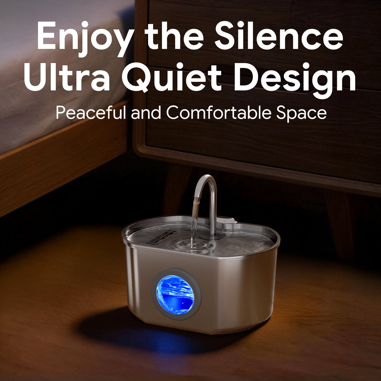 Oval Cat Fountain + 4 Filters, 74oz