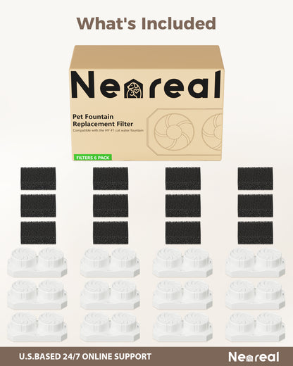 12-Pack Replacement Filters and Sponges for 74oz/2.2L Fountain