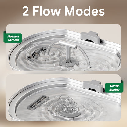 Oval Duo Cat Fountain + 4 Filters, 108oz