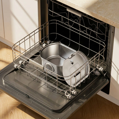 Oval Stainless Steel Cat Water Fountain - 108oz/3.2L with Water Window