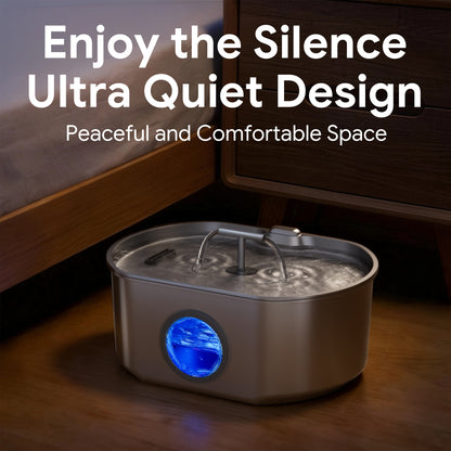 Oval Duo Cat Fountain + 7 Filters, 236oz