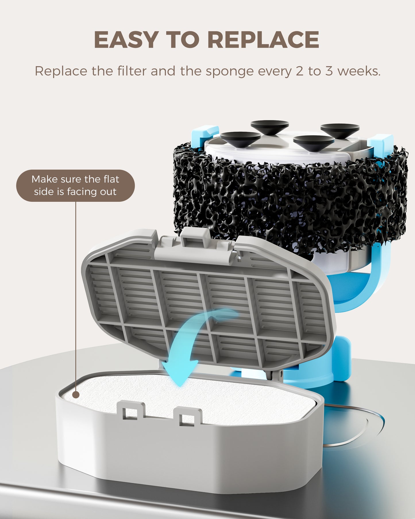 12+12 REPLACEMENT FILTER FOR CAT FOUNTAIN