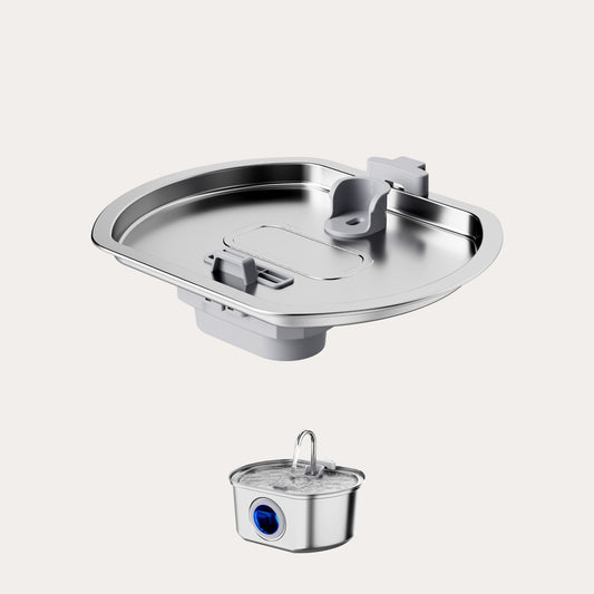 Neareal Replacement Stainless Steel Lid for 108oz/3.2L Cat Fountain