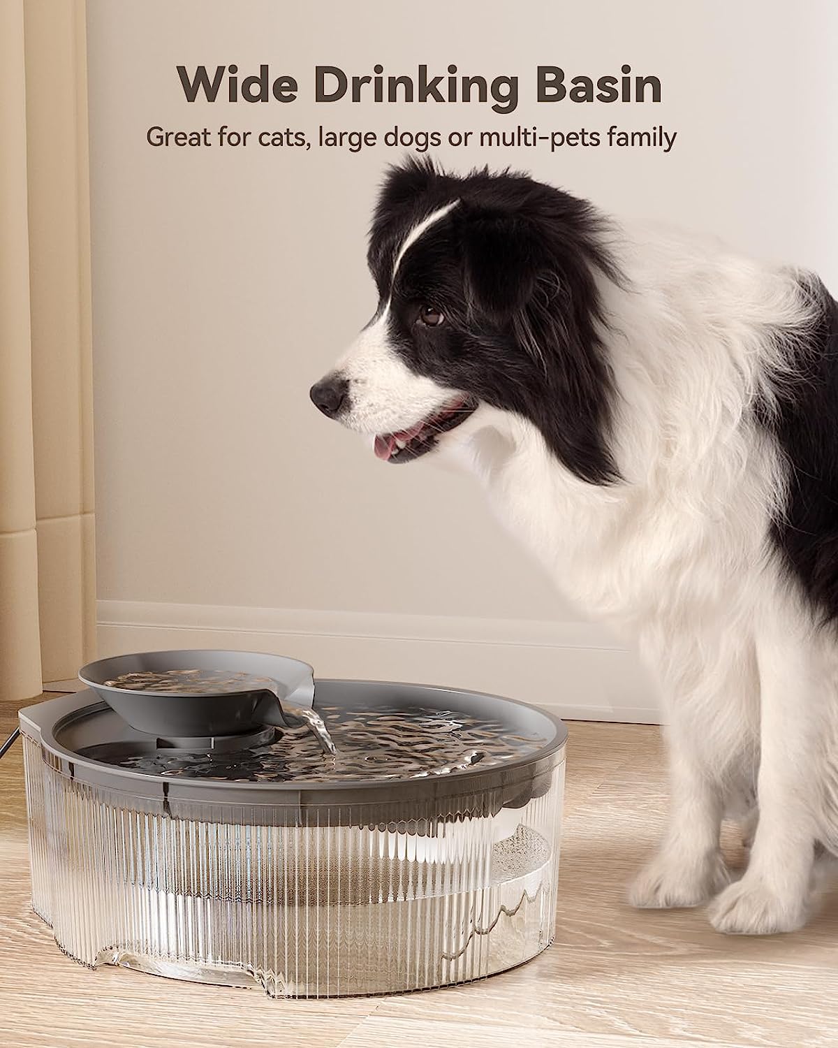 Dog Water Fountain Dispenser for Large Dogs