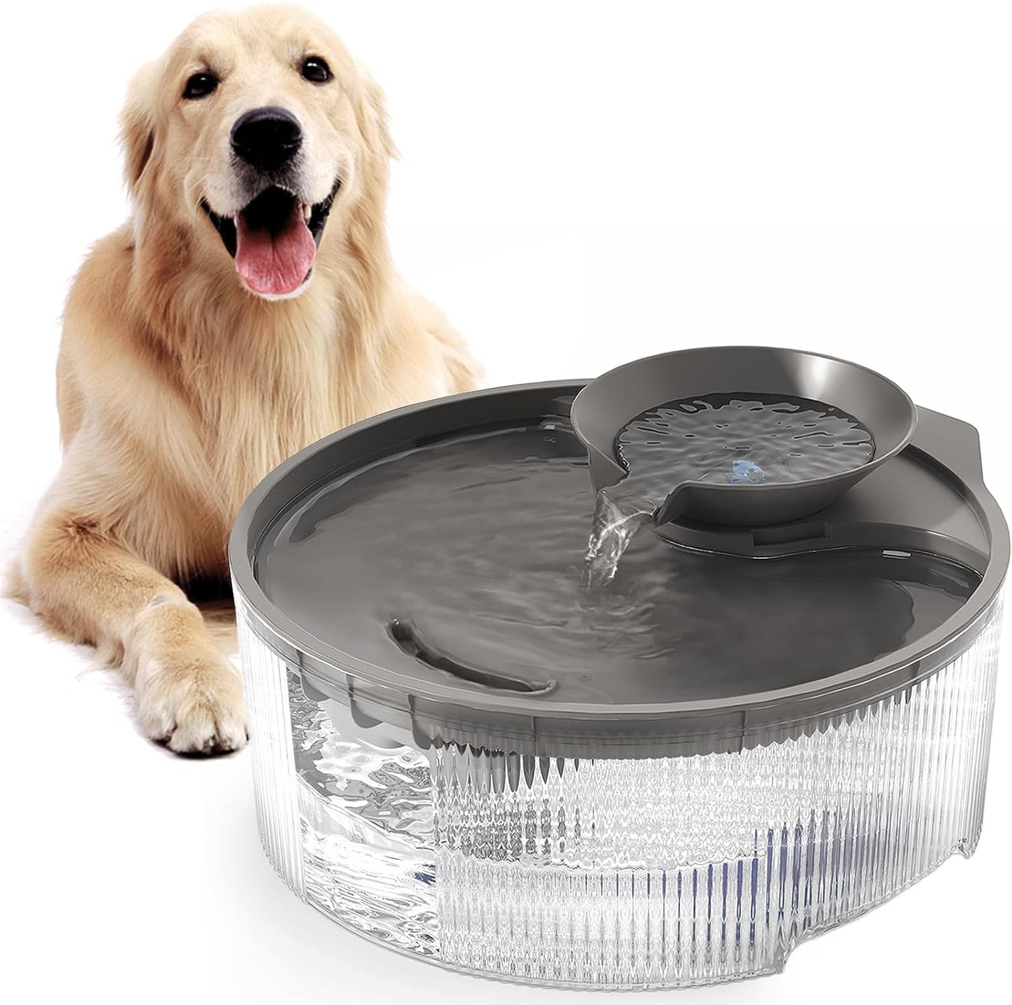 Dispensador de fuente de agua para perros grandes